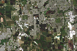 Landsat moderate resolution (30 m) image showing development