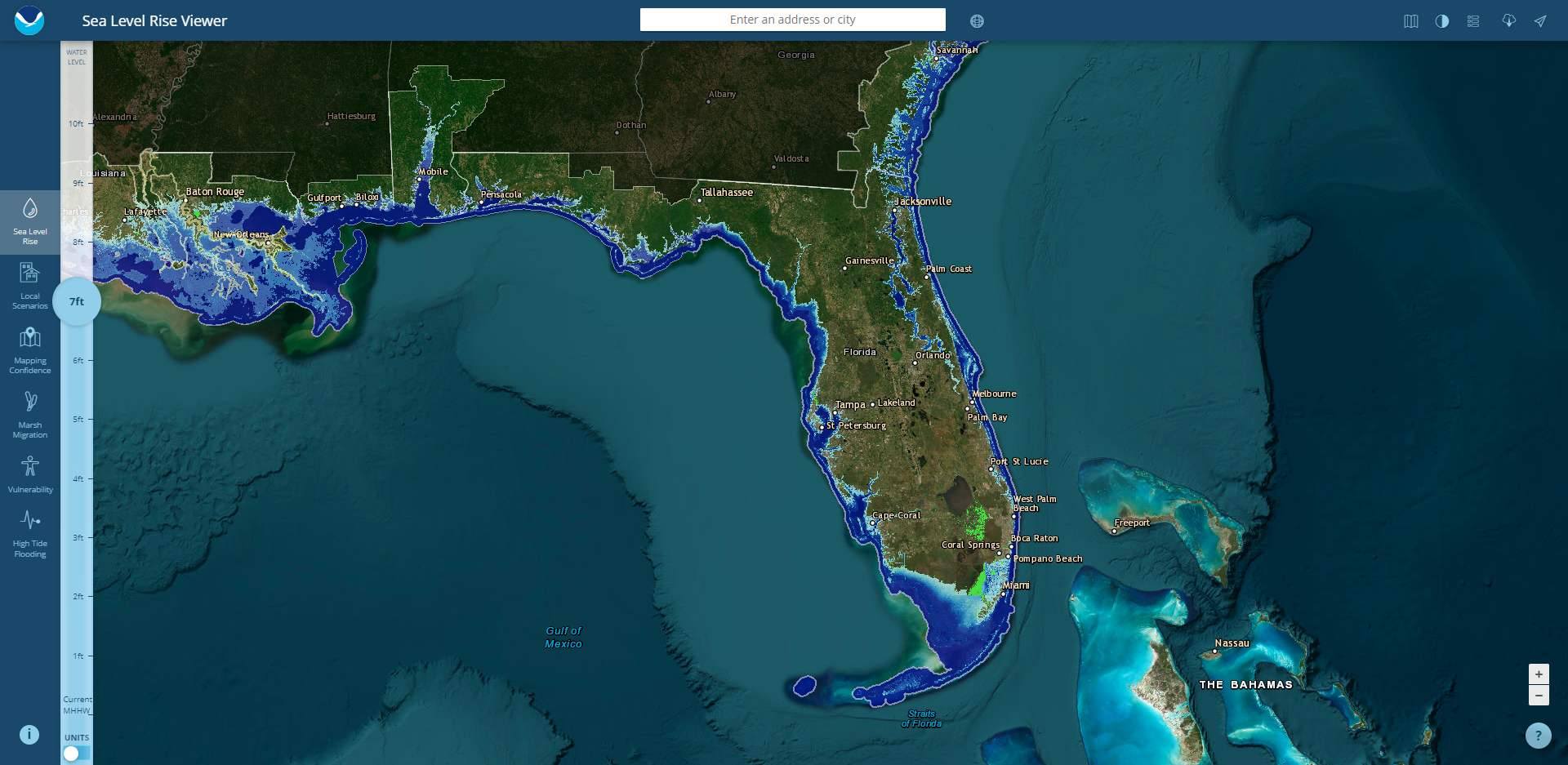 Sea Level Rise Viewer: Updating the Sunshine State